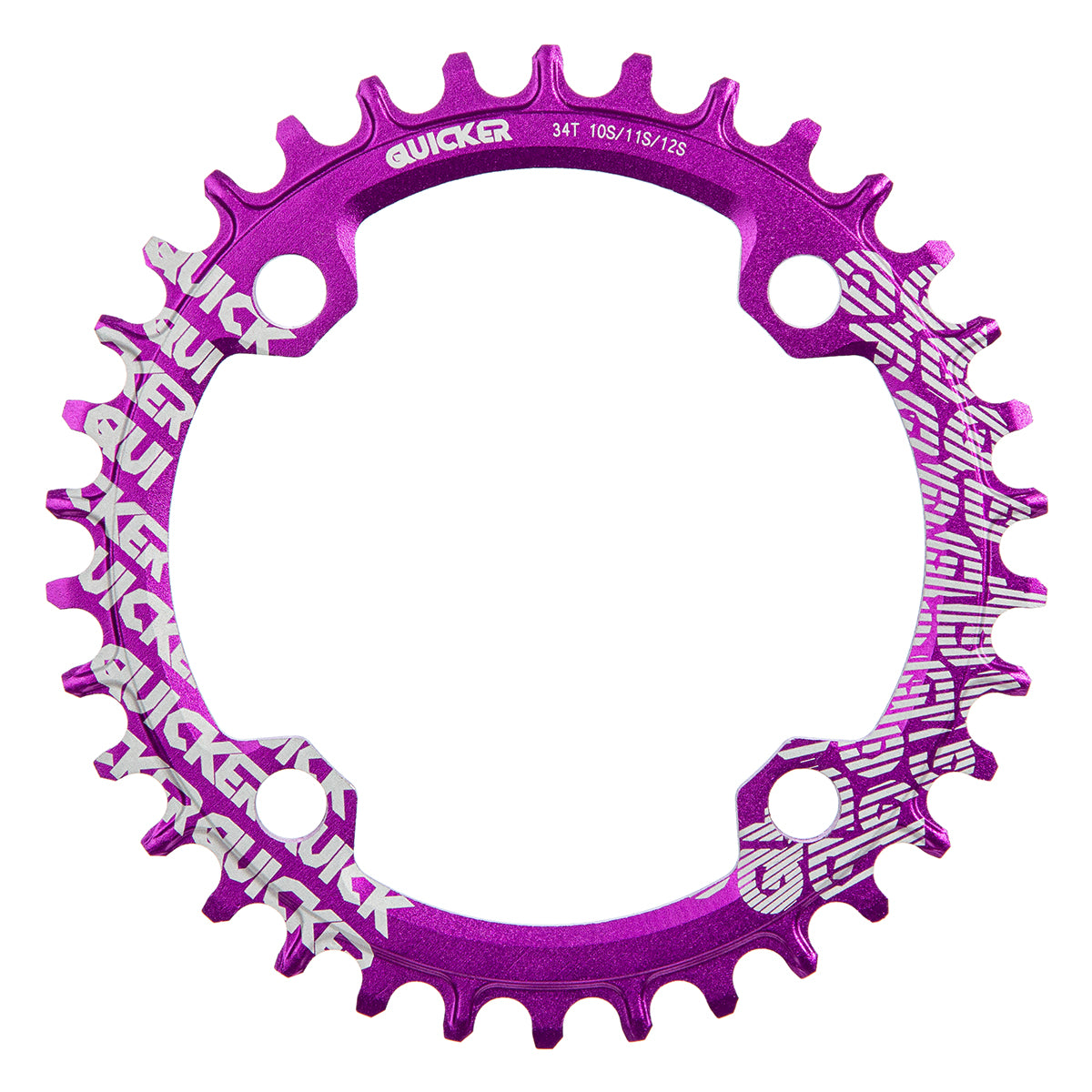 Plato para multiplicación MTB Quicker 34d 10 11 12v BCD 104mm