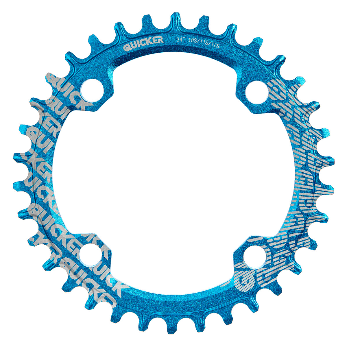 Plato para multiplicación MTB Quicker 34d 10 11 12v BCD 104mm