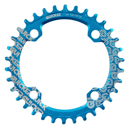 Plato para multiplicación MTB Quicker 34d 10 11 12v BCD 104mm