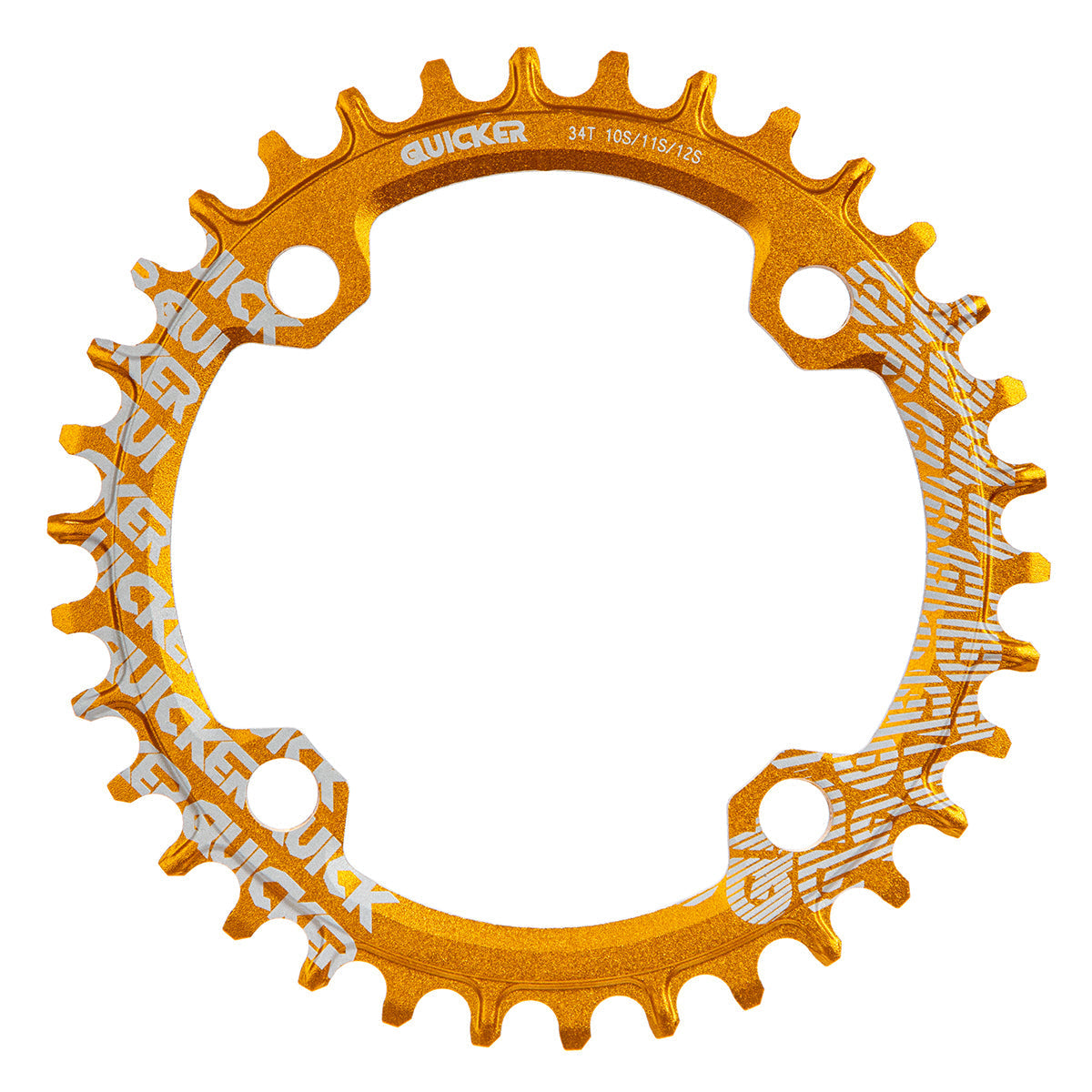 Plato para multiplicación MTB Quicker 34d 10 11 12v BCD 104mm