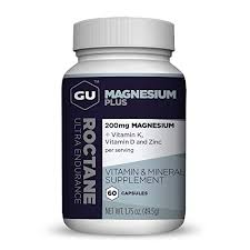 Suplemento alimenticio deportivo GU Roctane Ultra Endurance Magnesio Plus 60 cápsulas